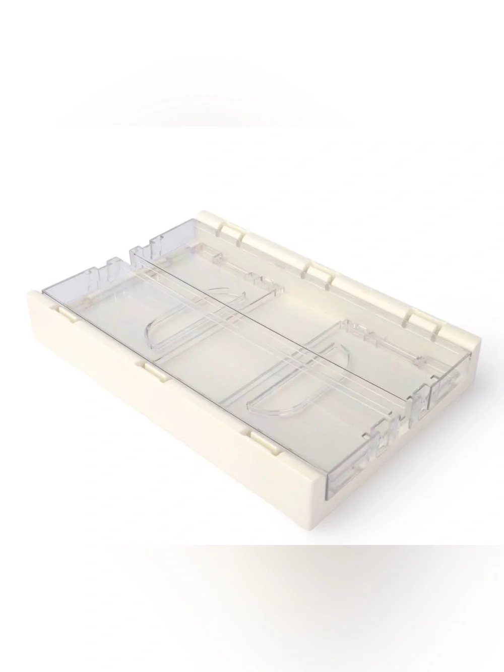Target Clear Stackable Storage Bin with White Base